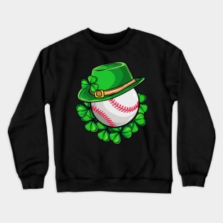 St Paticks Day Irish Baseball Lucky Crewneck Sweatshirt